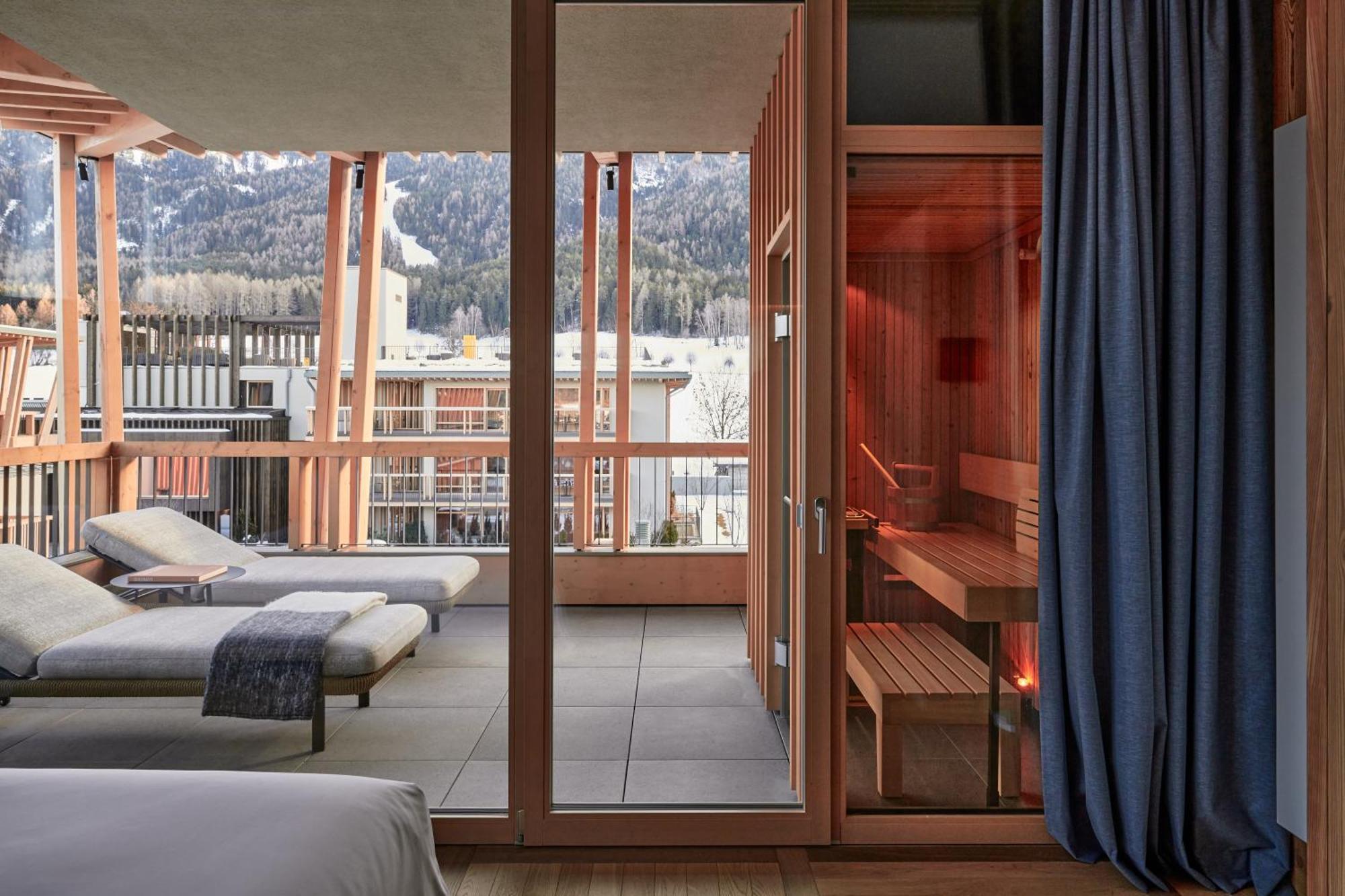 Falkensteiner Hotel Kronplatz - The Leading Hotels Of The World (Adults Only) Рисконе Экстерьер фото Sauna